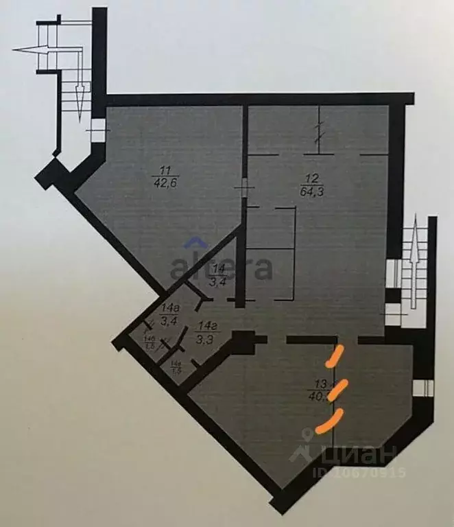 Помещение свободного назначения в Татарстан, Казань ул. Зинина, 3 (157 ... - Фото 2