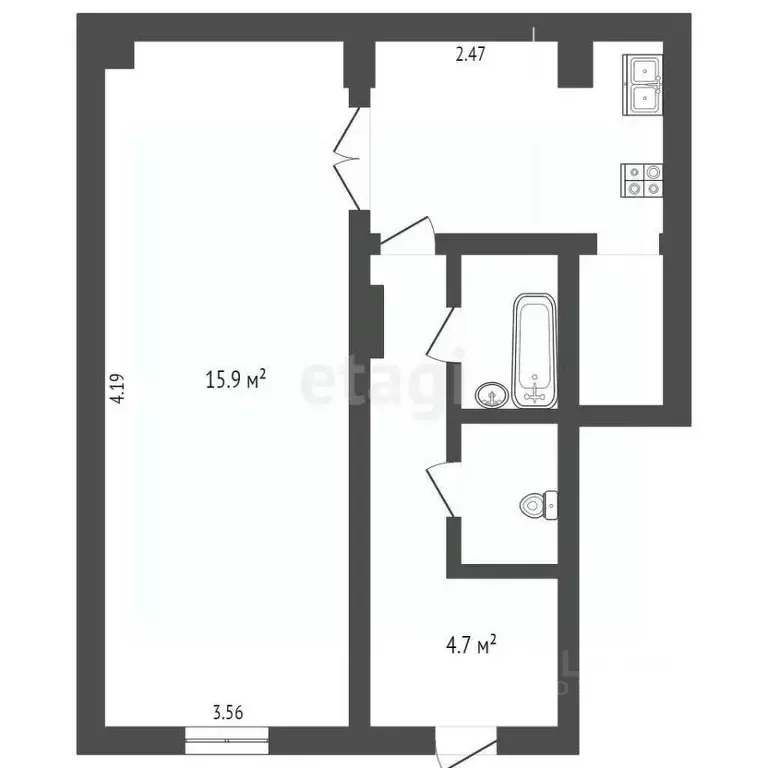 Помещение свободного назначения в Крым, Алушта ул. Ялтинская (30 м) - Фото 2