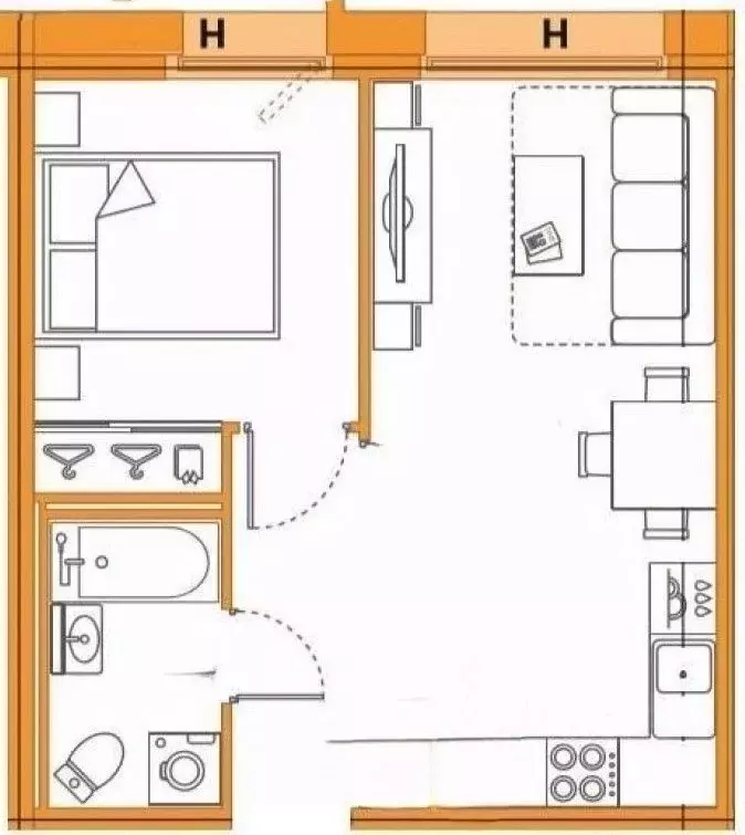 1-к кв. Ярославская область, Ярославль ул. Калмыковых, 7 (27.8 м) - Фото 2