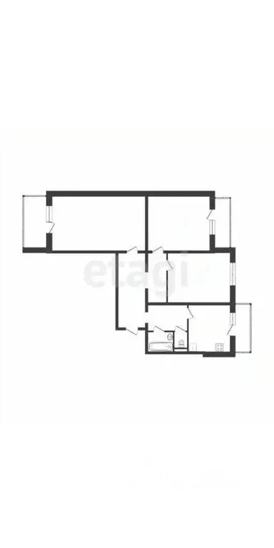3-к кв. Белгородская область, Белгород ул. Есенина, 54 (70.0 м) - Фото 0