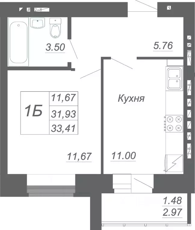 1-к кв. Татарстан, Зеленодольский район, Осиновское с/пос, с. Осиново ... - Фото 1