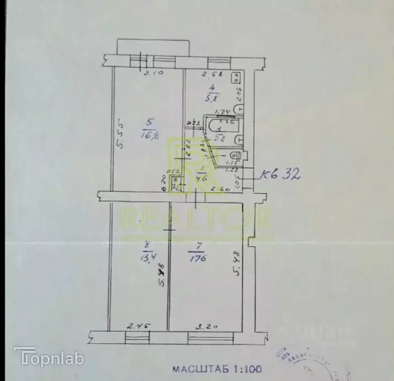 3-к кв. Ростовская область, Красный Сулин Братская ул. (61.5 м) - Фото 2