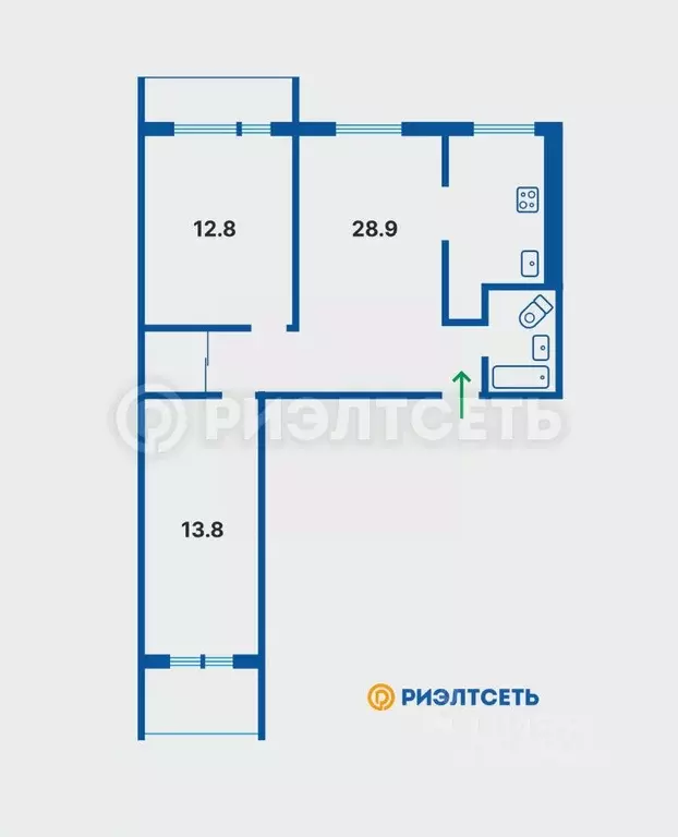 3-к кв. Мурманская область, Мурманск ул. Достоевского, 3 (60.4 м) - Фото 0