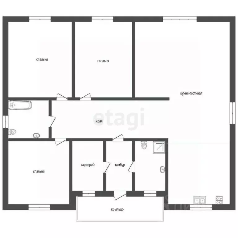 Дом в Мордовия, Лямбирский район, Берсеневское с/пос, пос. Чекаевский ... - Фото 2