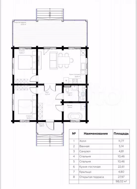 Дом 100 м на участке 6 сот. - Фото 0