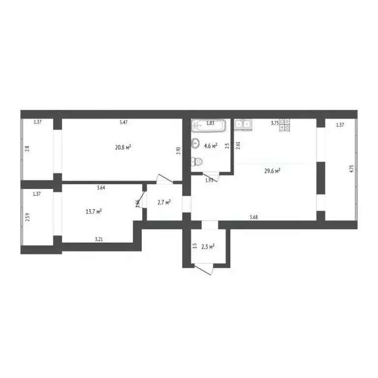 2-к кв. Крым, Бахчисарай ул. Грузинова, 61 (73.7 м) - Фото 2