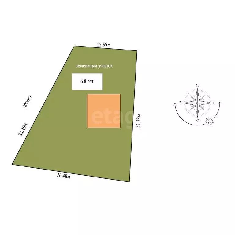 Дом в деревня Донино, Полевая улица (34.9 м) - Фото 2