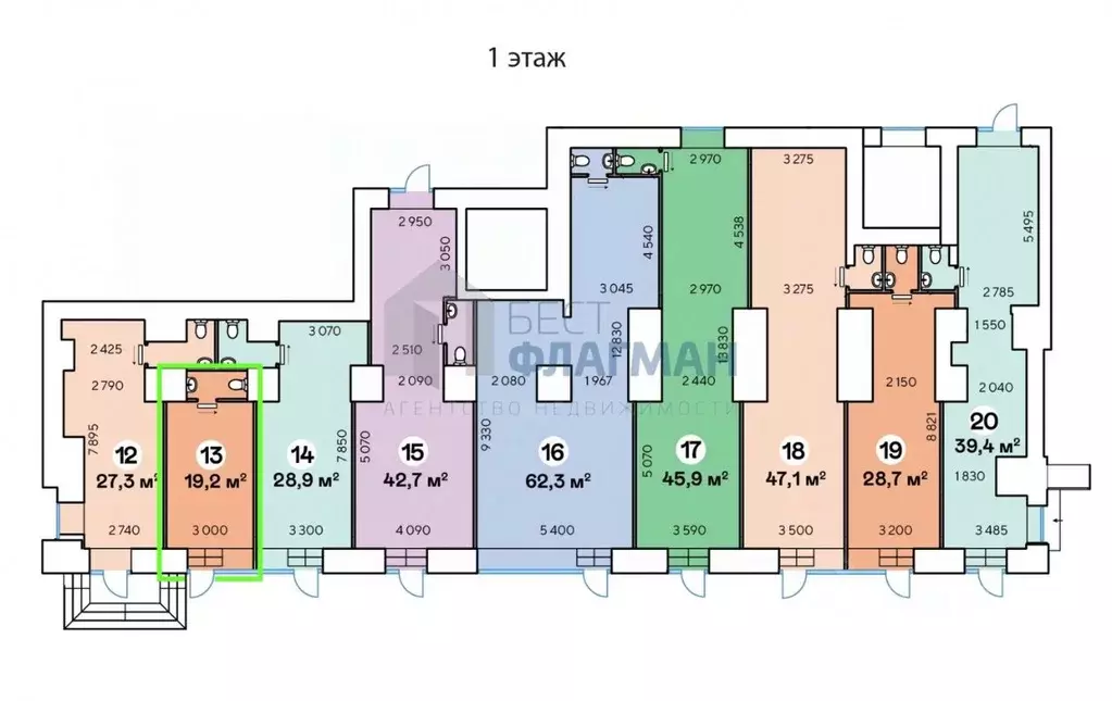 Помещение свободного назначения в Москва Ленинский просп., 70/11 (19 ... - Фото 2