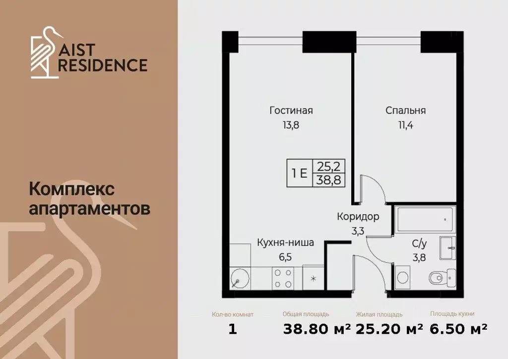 2-к кв. Москва ул. Наметкина, 10Д (38.8 м) - Фото 1