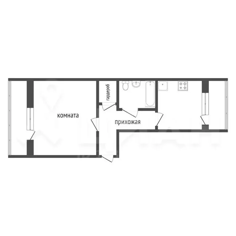 1-к кв. Красноярский край, Красноярск ул. Сергея Лазо, 22 (38.3 м) - Фото 2
