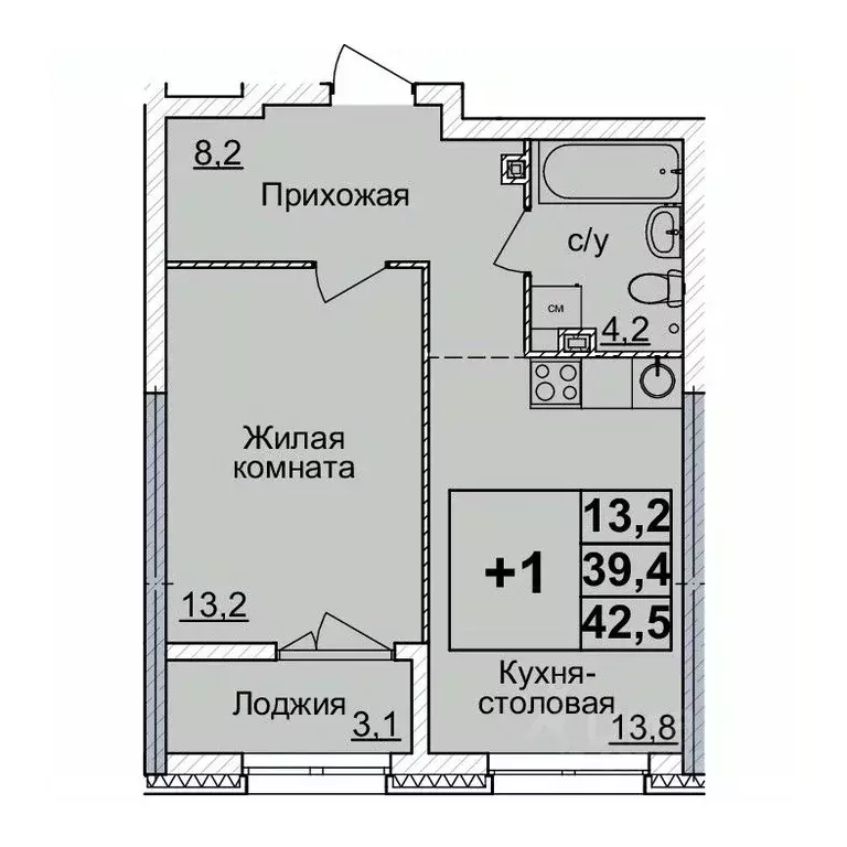 1-к кв. Нижегородская область, Нижний Новгород Горизонты Нижнего жилой ... - Фото 0