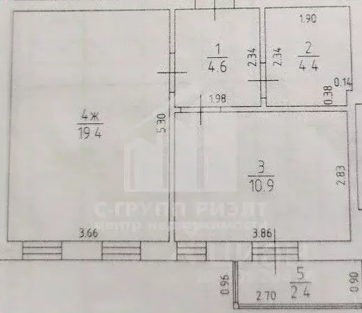 1-к кв. Калининградская область, Гурьевск бул. Пражский, 13 (41.7 м) - Фото 2
