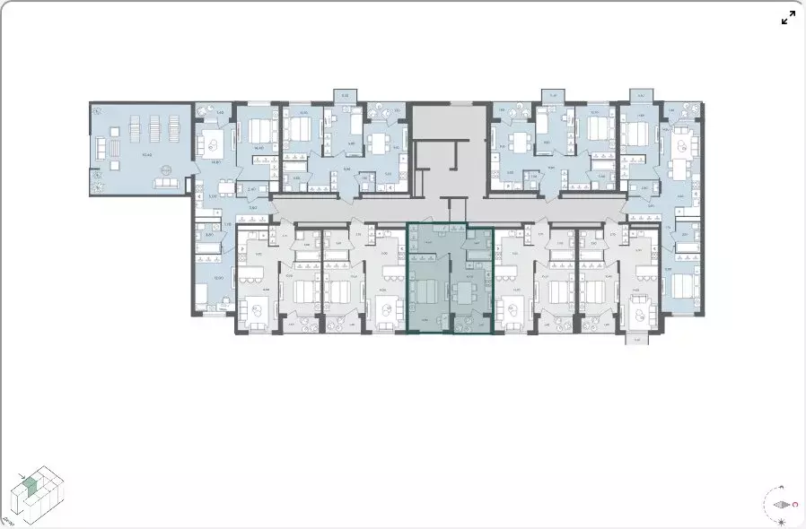 1-комнатная квартира: село Перхушково, микрорайон Равновесие, 5 (37.7 ... - Фото 2