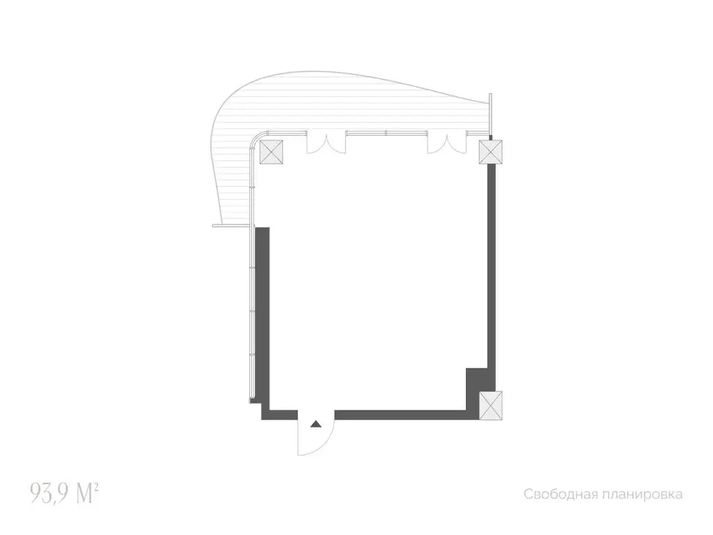 2-комнатная квартира: Тюмень, улица Красина, 4 (55.1 м) - Фото 1