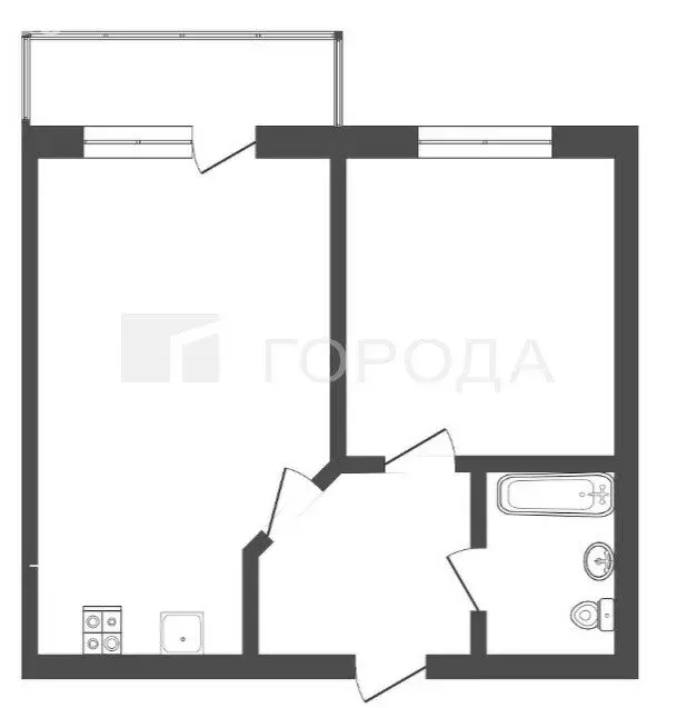 2-комнатная квартира: Барнаул, Власихинская улица, 65Ак4 (40.9 м) - Фото 0
