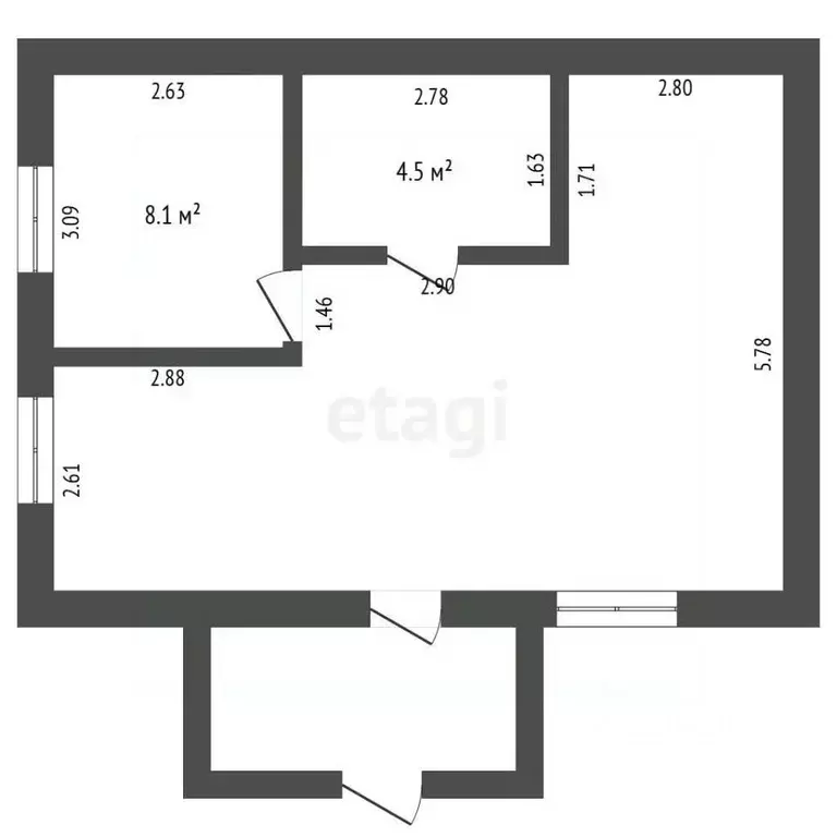 Дом в Пермский край, Пермь Новоколхозная ул., 13А (58 м) - Фото 1