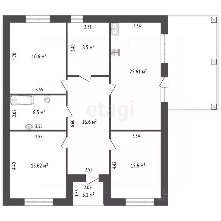 Дом в Ростовская область, Мясниковский район, Красный Крым хут. ул. ... - Фото 2