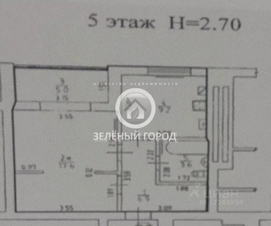1-к кв. Калининградская область, Гурьевск Садовая ул., 17А (42.0 м) - Фото 1