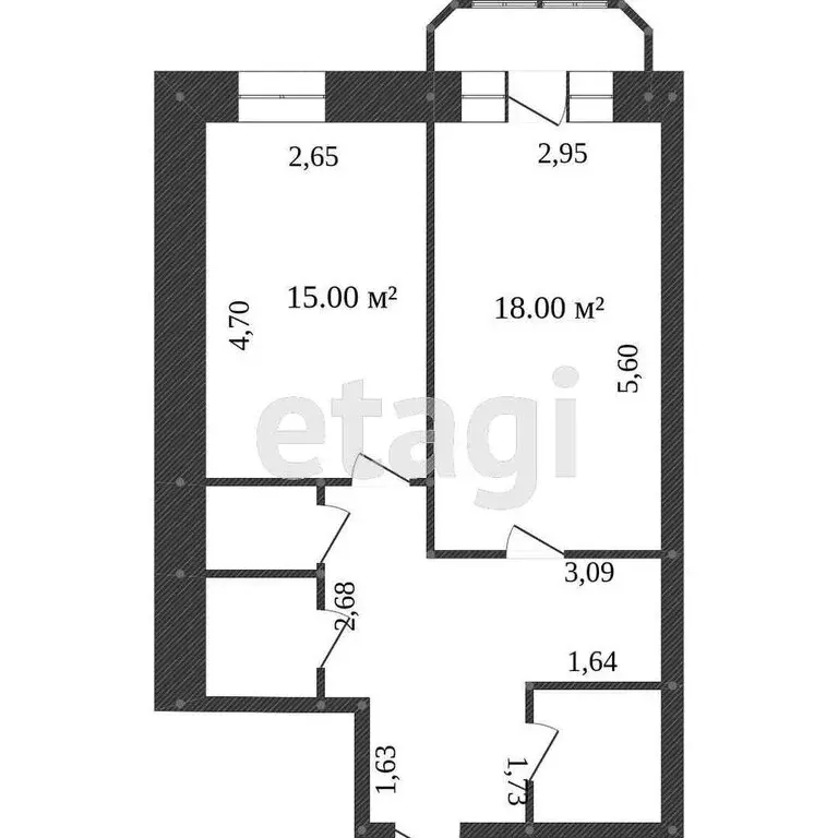 1-комнатная квартира: Тобольск, микрорайон Иртышский, 7А (29.4 м) - Фото 1