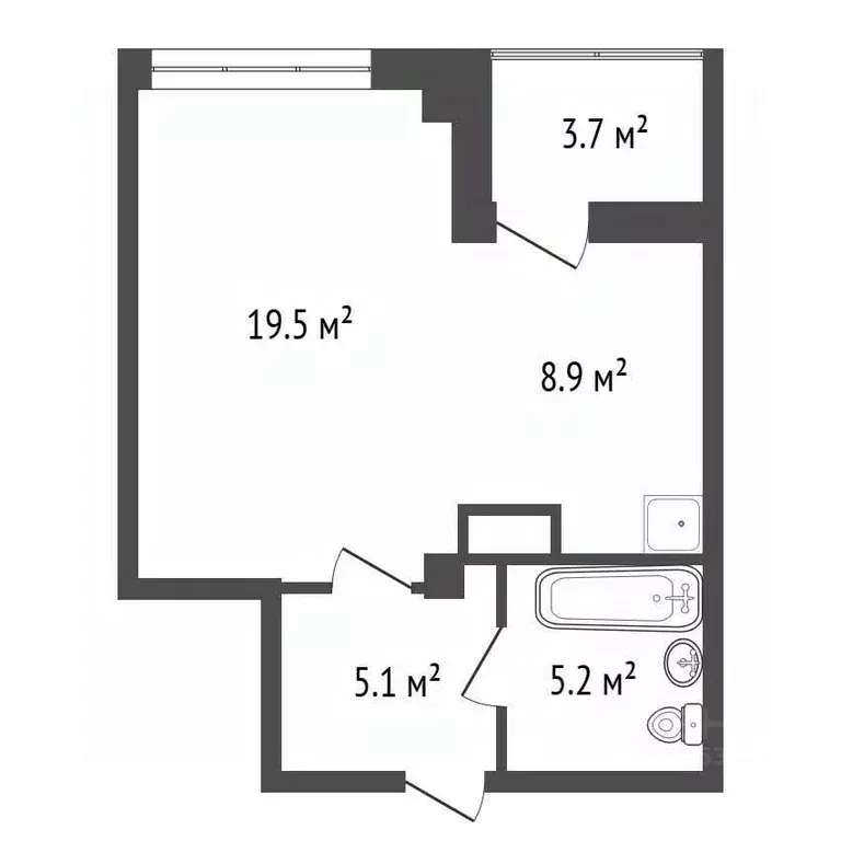Студия Красноярский край, Красноярск ул. Шахтеров, 66 (41.0 м) - Фото 2