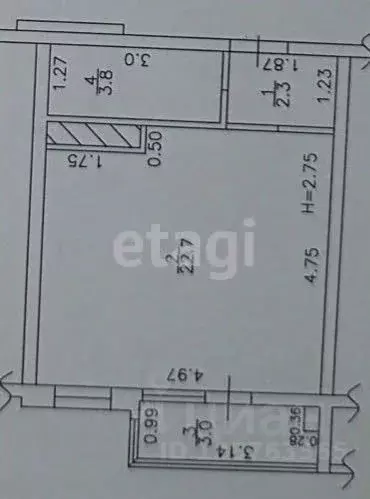 Студия Краснодарский край, Анапа Анапское ш., 24к3 (29.0 м) - Фото 2