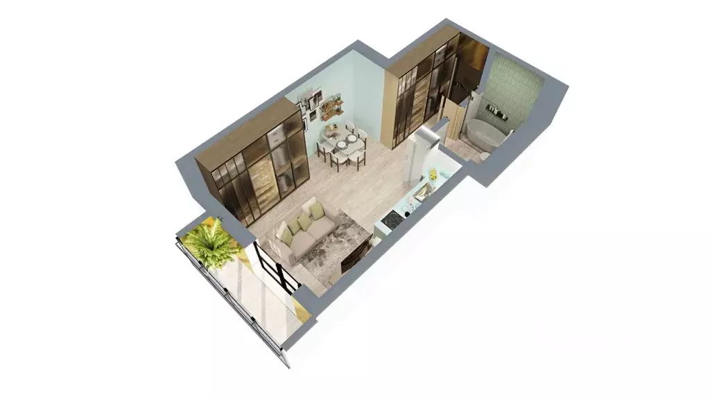 Студия Башкортостан, Нефтекамск ул. Строителей, 29А (32.26 м) - Фото 2