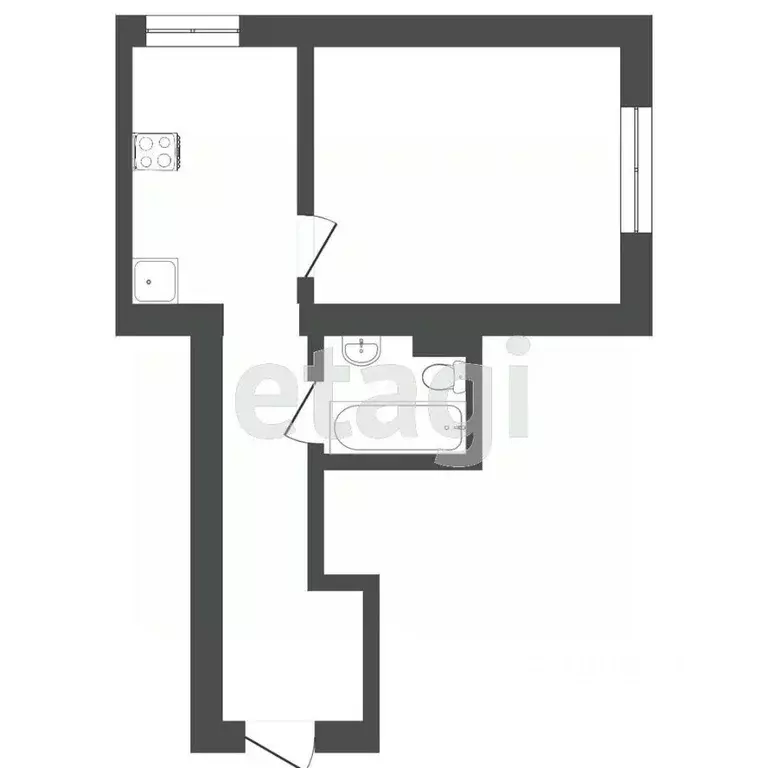 1-к кв. Тюменская область, Тюмень ул. Семакова, 21 (37.1 м) - Фото 1