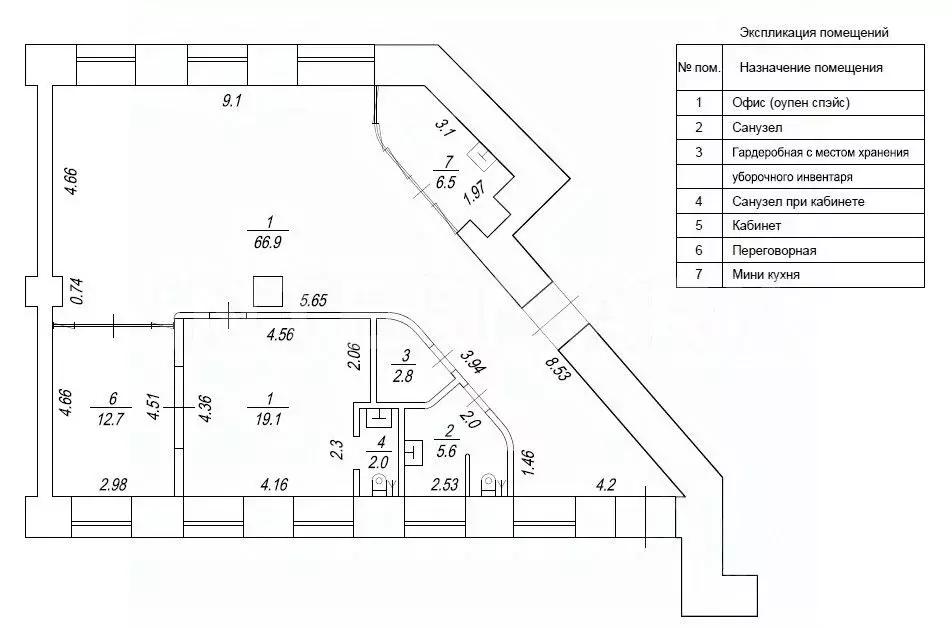 Офис в Москва ул. Серафимовича, 2 (110 м) - Фото 1