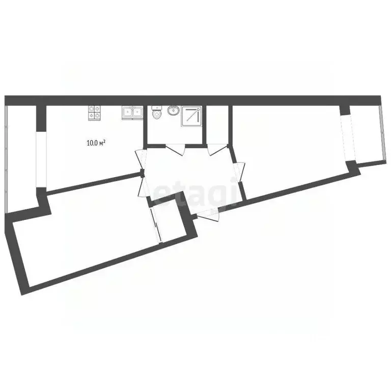 2-к кв. Самарская область, Самара Ново-Садовая ул., 215 (64.4 м) - Фото 2