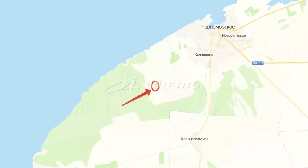 Участок в Крым, Черноморский район, Оленевское с/пос, с. Оленевка  ... - Фото 1