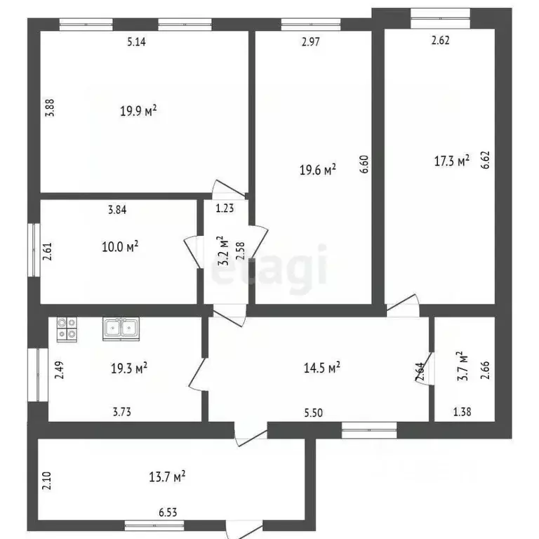 Дом в Мордовия, Рузаевка Пролетарская ул., 19 (111 м) - Фото 2