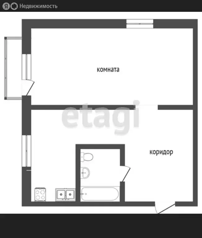 1-комнатная квартира: Ирбит, улица Свердлова, 20 (32 м) - Фото 0