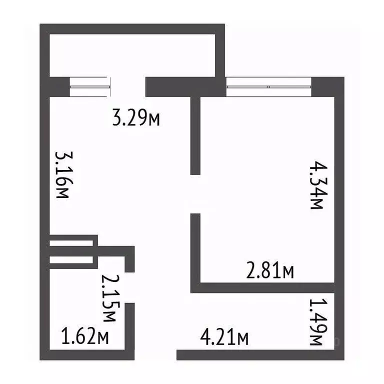 1-к кв. Воронежская область, Воронеж ул. 25 Января, 28 (31.5 м) - Фото 2