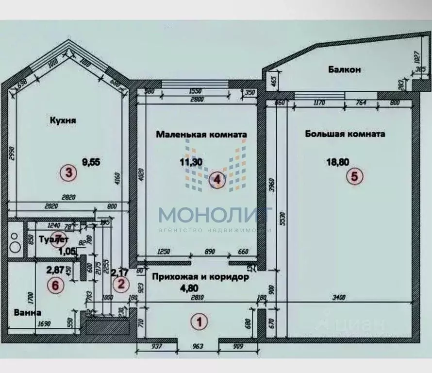 2-к кв. Москва ул. Академика Анохина, 5К3 (51.2 м) - Фото 2