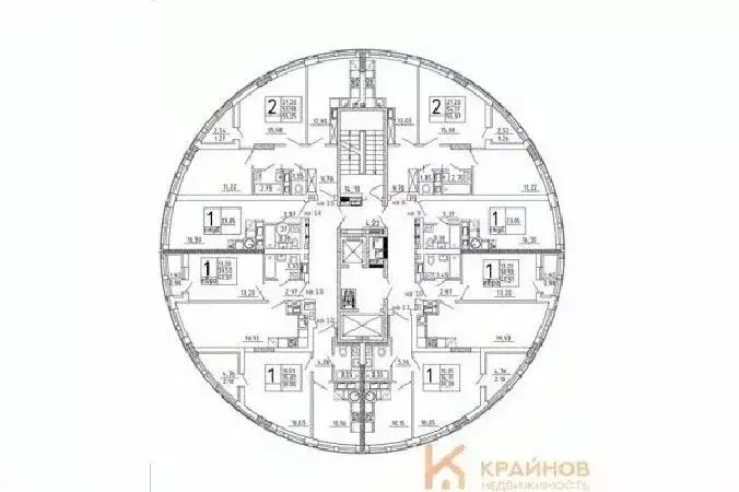 2-к кв. Воронежская область, с. Новая Усмань, Южный мкр  (55.37 м) - Фото 1