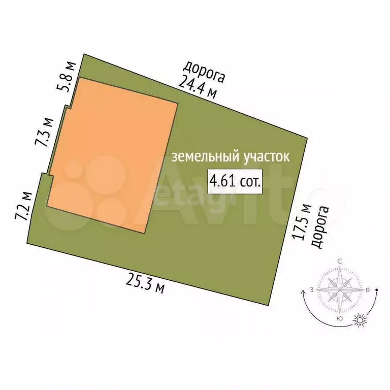 Дом 136,3 м на участке 4,61 га - Фото 0