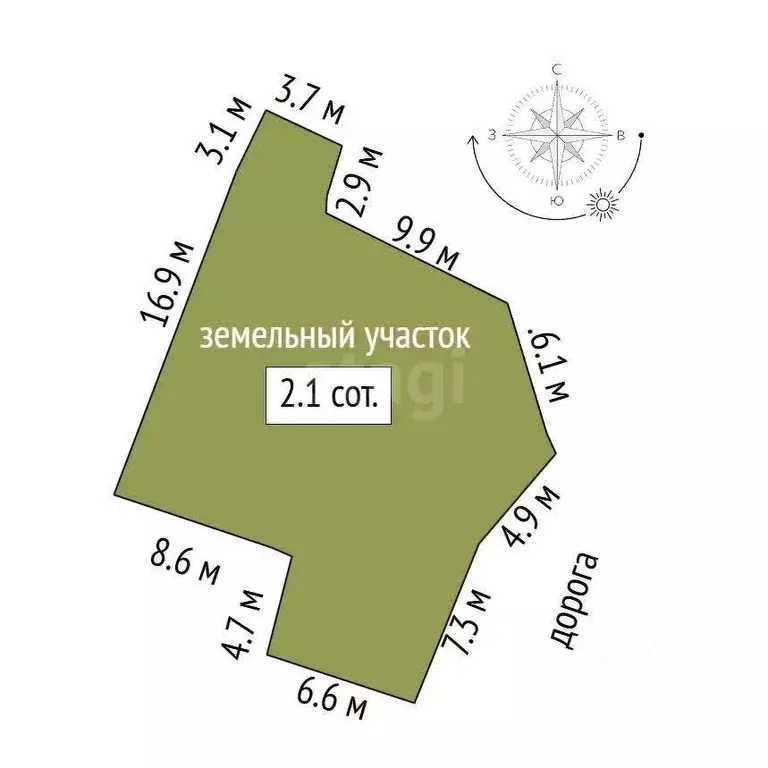 Участок в Крым, Ялта муниципальный округ, пос. Даниловка ул. Тенистая, ... - Фото 2