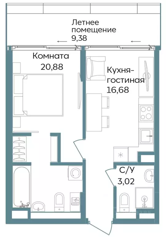 2-к кв. Крым, Саки ул. Морская (49.96 м) - Фото 1