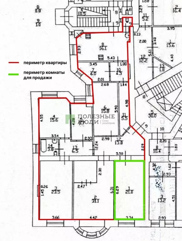 Комната Санкт-Петербург ул. Академика Лебедева, 12 (21.0 м) - Фото 1