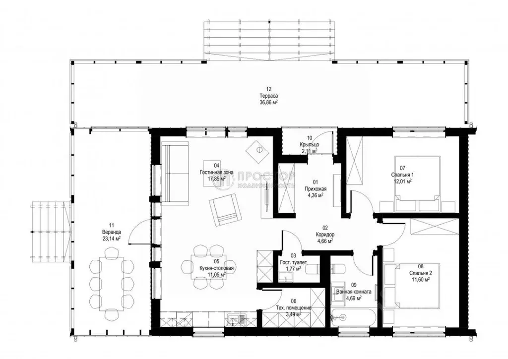 Дом, 154 м - Фото 1