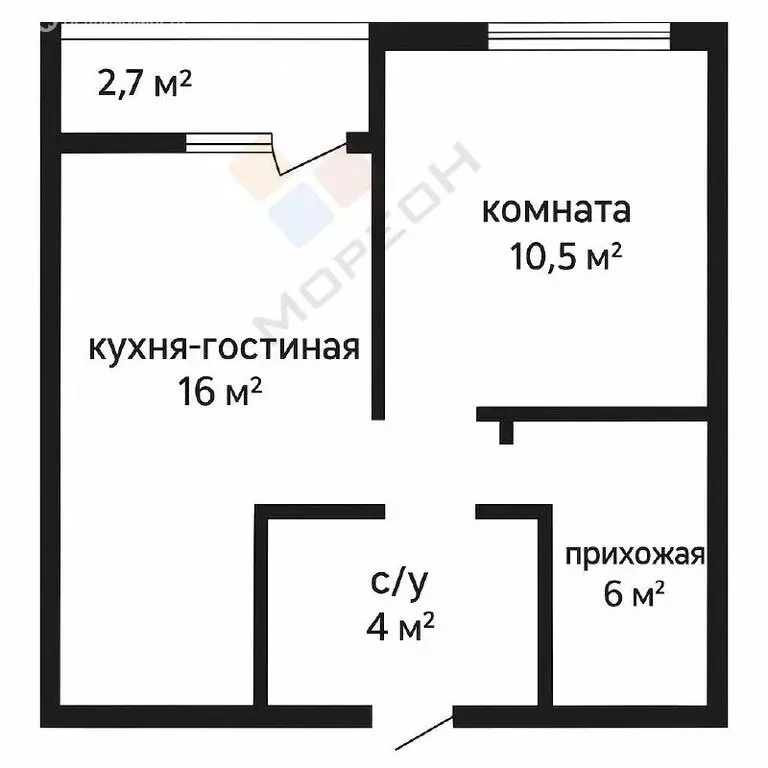 1-комнатная квартира: Краснодар, улица Лётчика Позднякова, 2к16 (36.5 ... - Фото 0