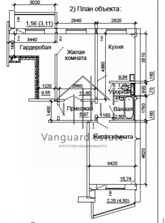 2-к кв. Новосибирская область, Новосибирск Спортивная ул., 29/1 (59.6 ... - Фото 2