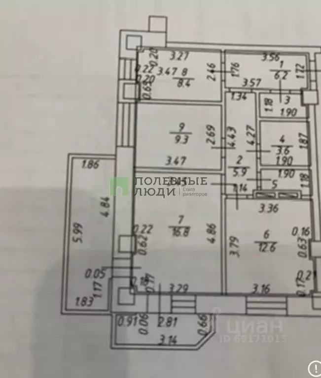 3-к кв. Орловская область, Орел Октябрьская ул., 77 (78.1 м) - Фото 2