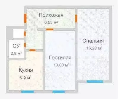 2-к. квартира, 45 м, 2/9 эт. - Фото 0