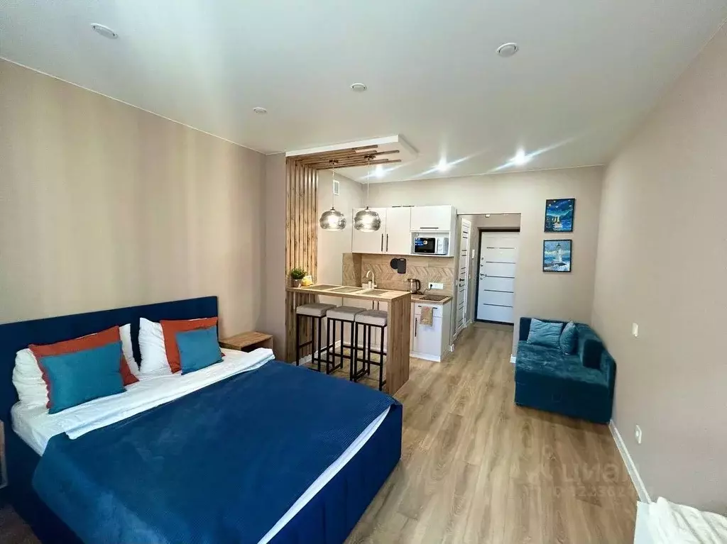 1-к кв. Калининградская область, Калининград Батальная ул. (28.2 м) - Фото 2