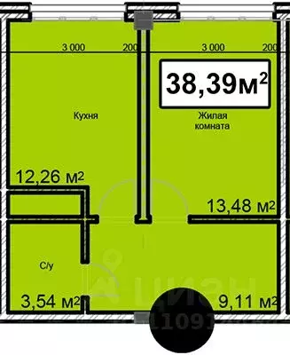 1-к кв. Ставропольский край, Ессентуки ул. Благодатная, 24 (38.39 м) - Фото 0