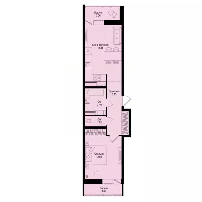 1-к кв. Ленинградская область, Всеволожский район, Заневское городское ... - Фото 1