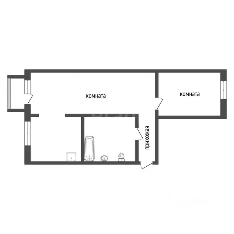 2-к кв. Красноярский край, Сосновоборск ул. Новоселов, 24 (48.0 м) - Фото 1