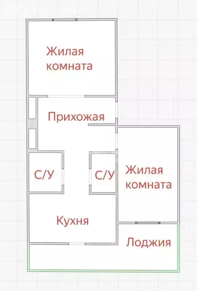 2-комнатная квартира: Славянск-на-Кубани, Отдельская улица, 256А (52.9 ... - Фото 1