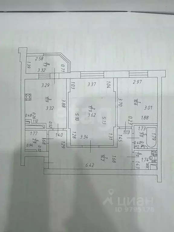 2-к кв. Татарстан, Казань ул. Виктора Сажинова, 7/11 (62.4 м) - Фото 2